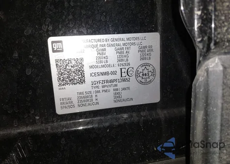 2023 Cadillac Xt4 Sport from USA, damaged, VIN 1GYFZFR49PF139652